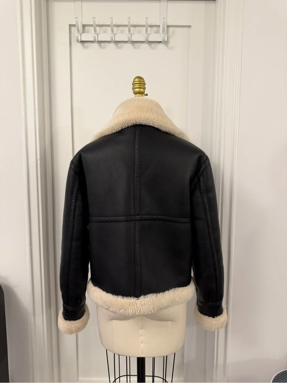 Frame Faux Shearling Coat - Picture 2 of 6